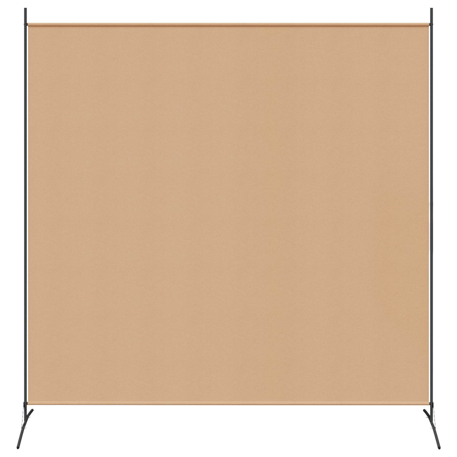 Divisória de quarto de painel único bege 175 x 180 cm tecido