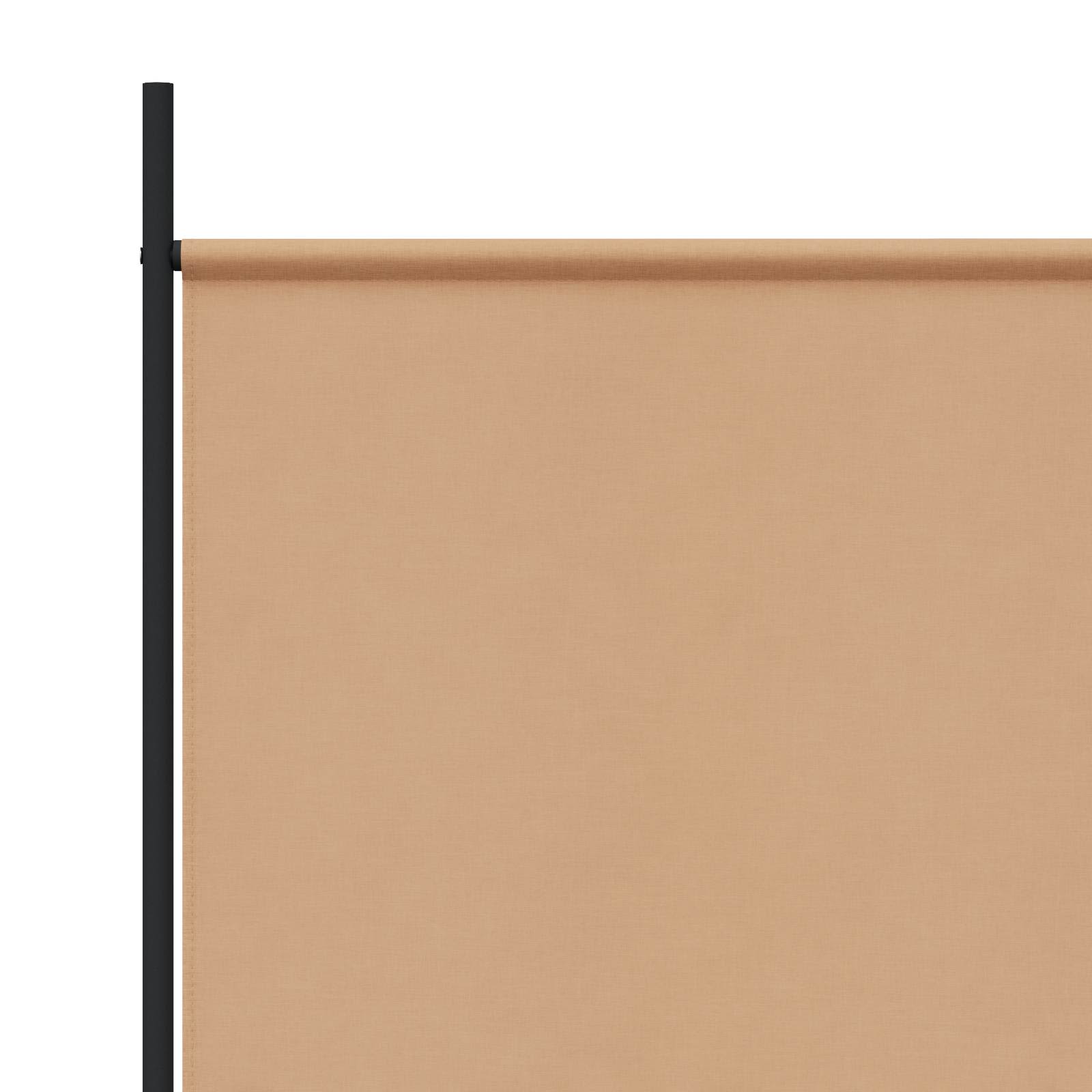 Divisória de quarto de painel único bege 175 x 180 cm tecido