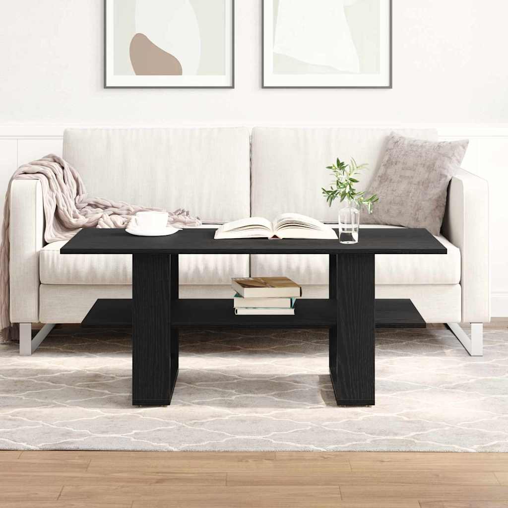 Mesa de centro carvalho preto 102 x 55 x 42 cm