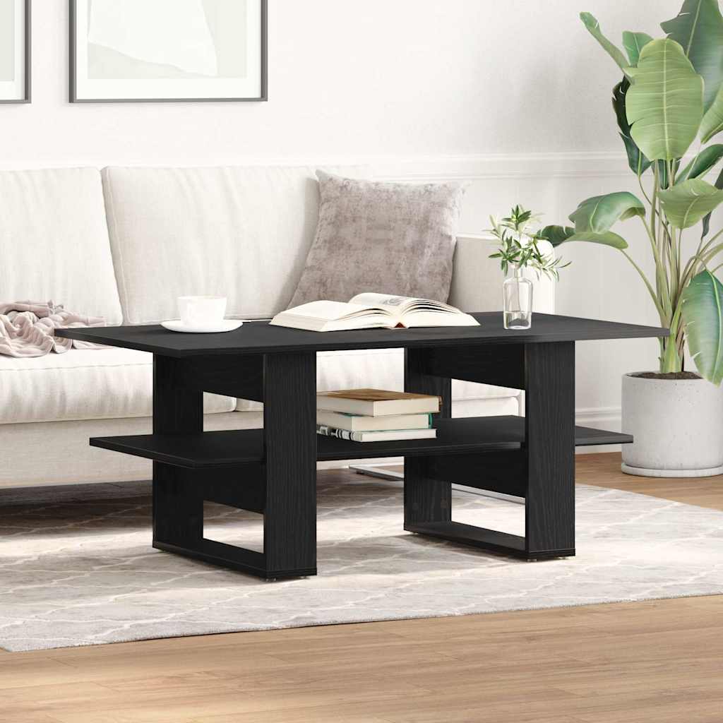 Mesa de centro carvalho preto 102 x 55 x 42 cm