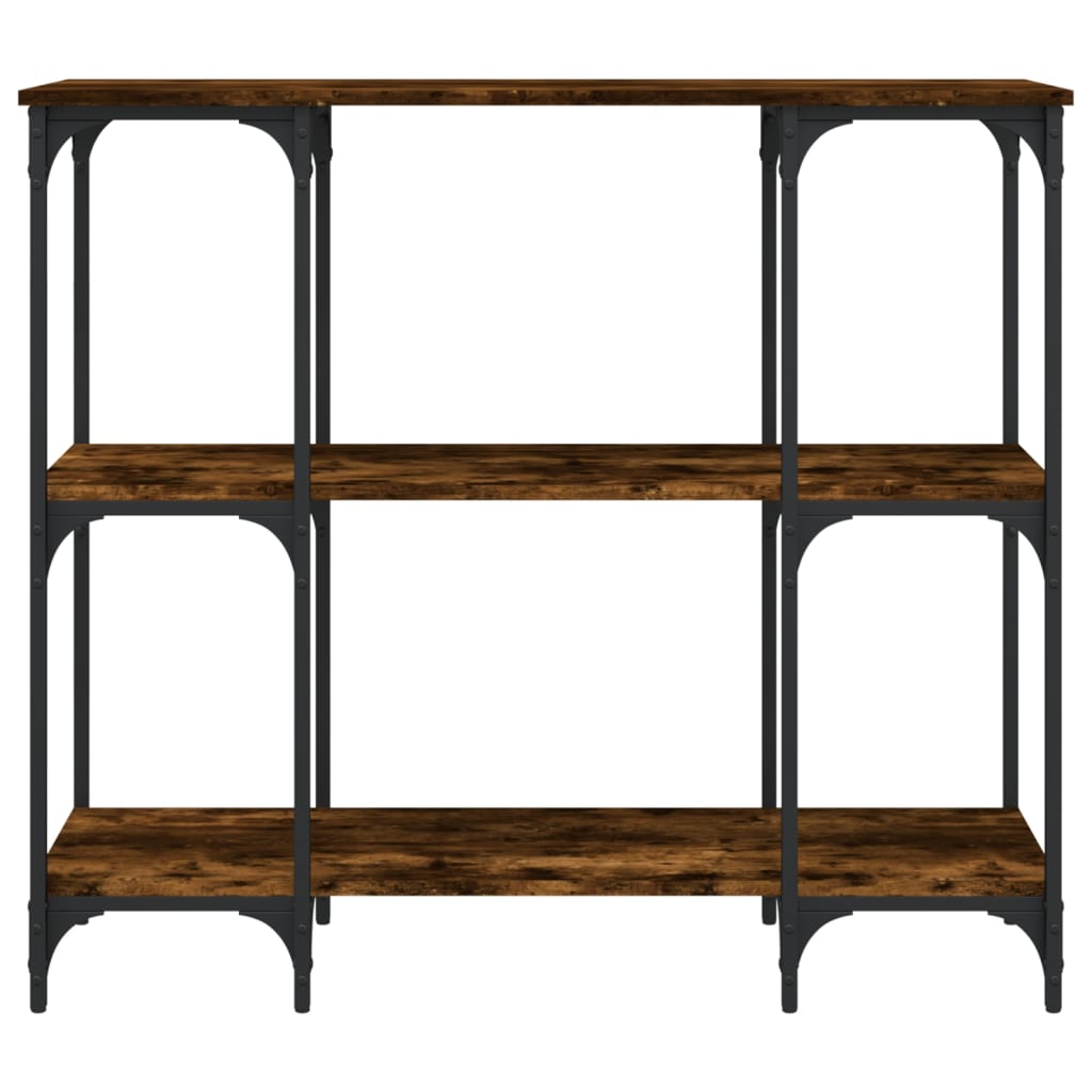 Mesa consola 102x35x90 cm derivados de madeira carvalho fumado