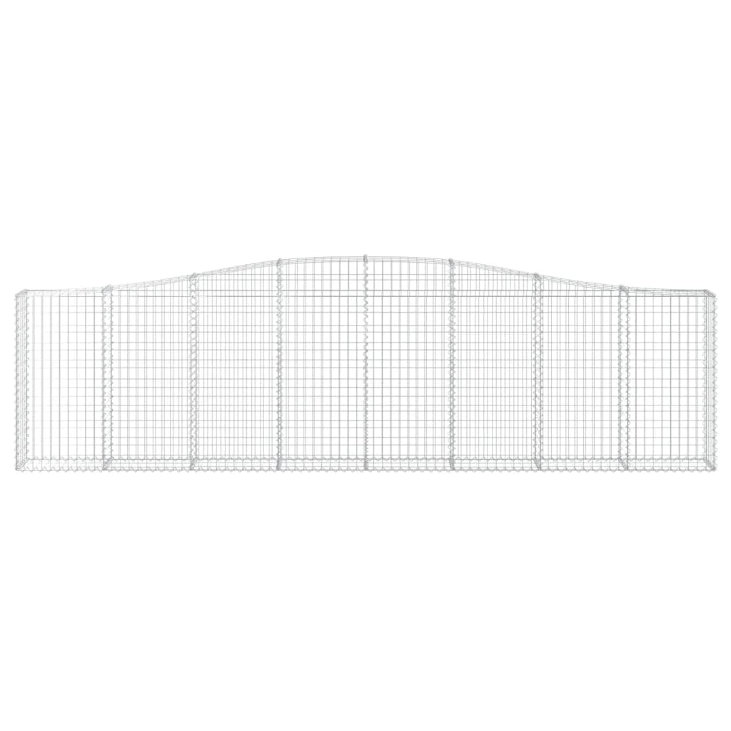 Cestos gabião arqueados 15 pcs 400x30x100/120 ferro galvanizado