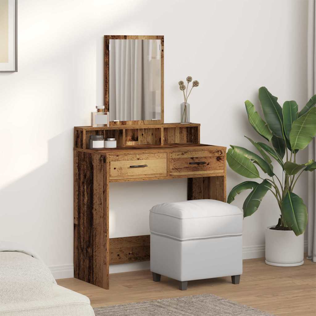 Mesa de vestir madeira antiga 79 x 41 x 140 cm