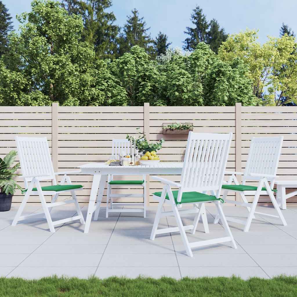 Almofadões p/ cadeiras jardim 4pcs 40x40x4 cm oxford verde