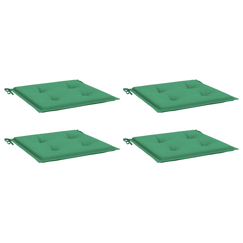 Almofadões p/ cadeiras jardim 4pcs 40x40x4 cm oxford verde