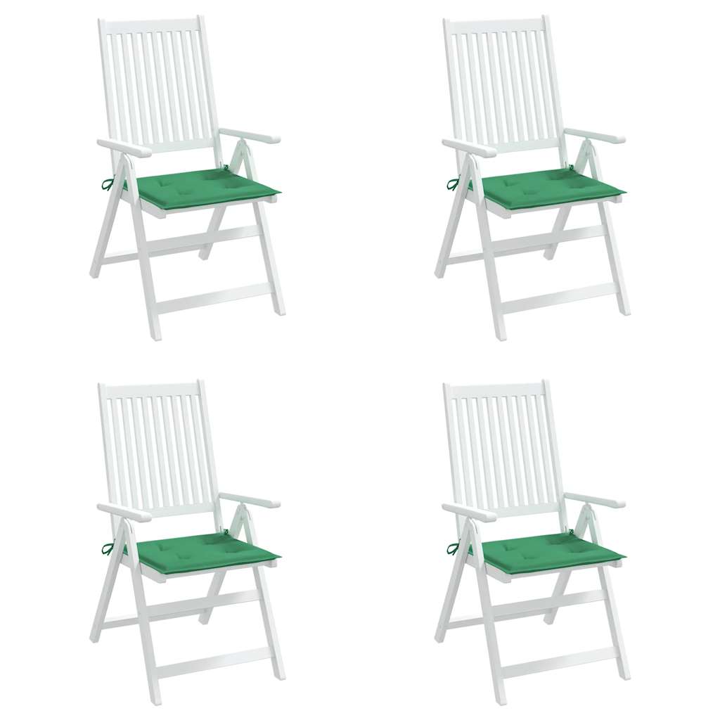 Almofadões p/ cadeiras jardim 4pcs 40x40x4 cm oxford verde