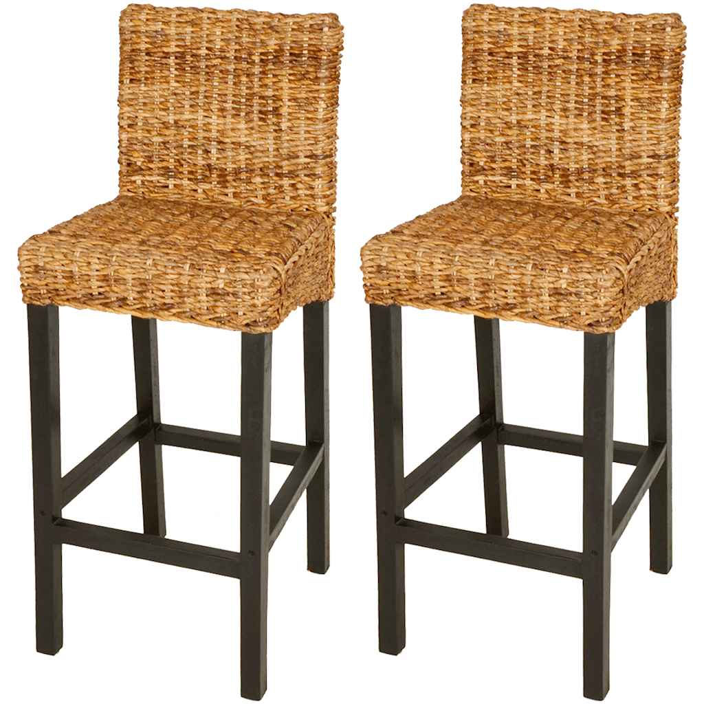 Cadeiras de bar 2 pcs abacá