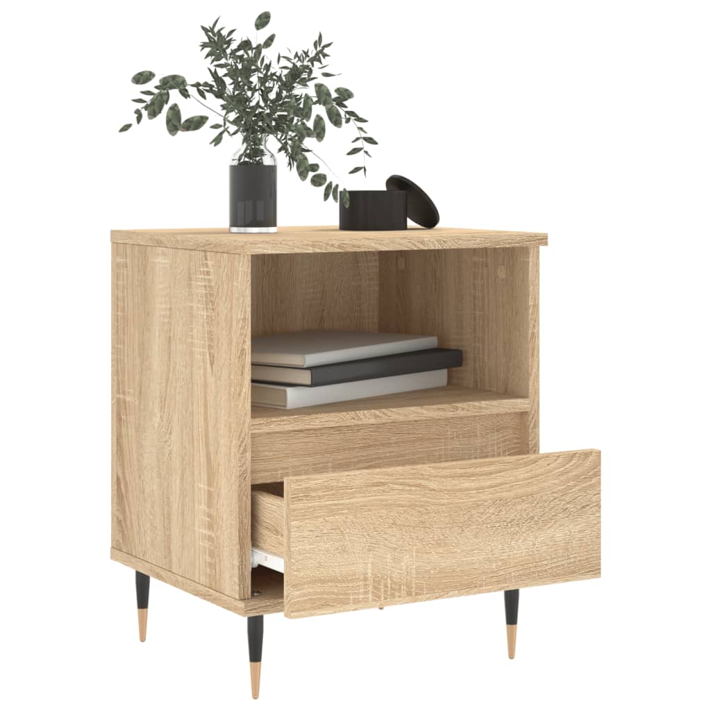 Mesa de cabeceira 40x35x50 cm derivados madeira carvalho sonoma