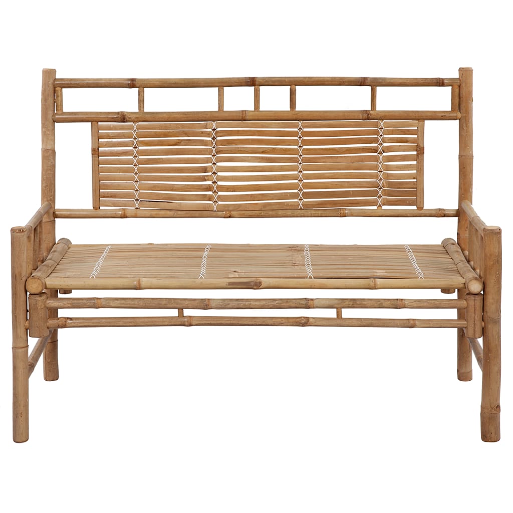 Banco de jardim com almofadão 120 cm bambu