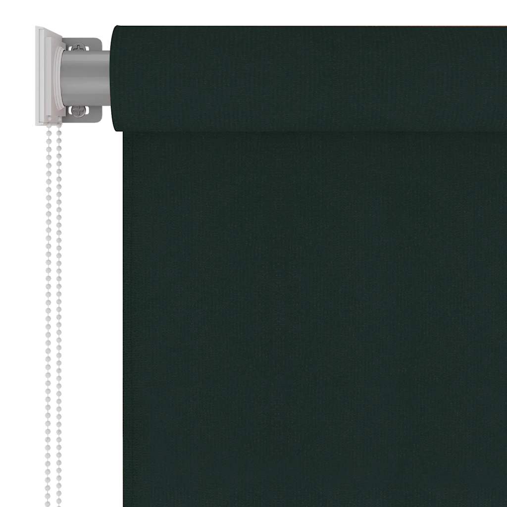 Estore de rolo para exterior 65 (l) x 230 (a) cm verde-escuro HDPE