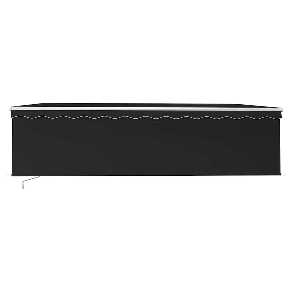 Toldo retrátil manual com estore 5x3 m antracite