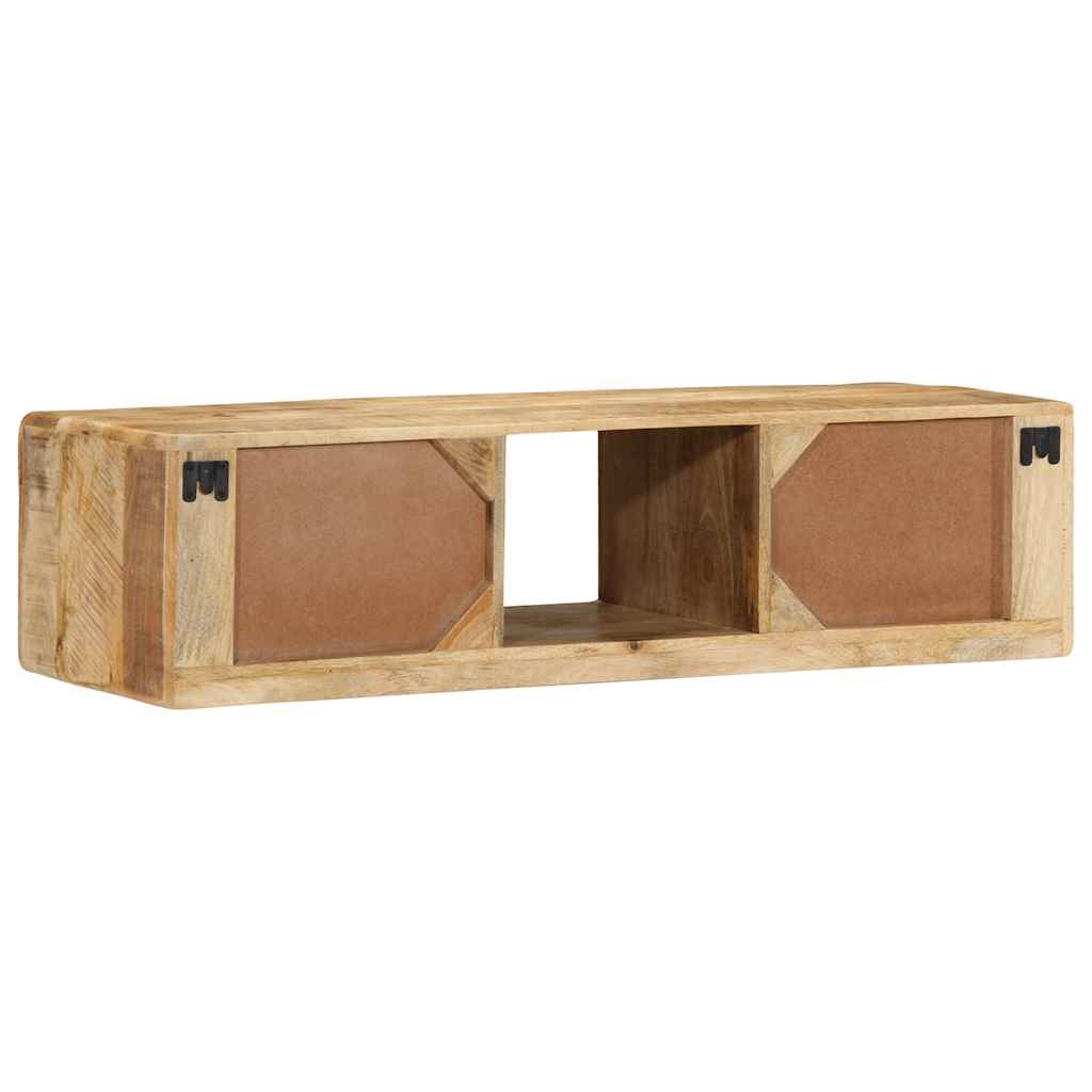 Armário de TV para parede 100x32x25 cm mangueira áspera maciça