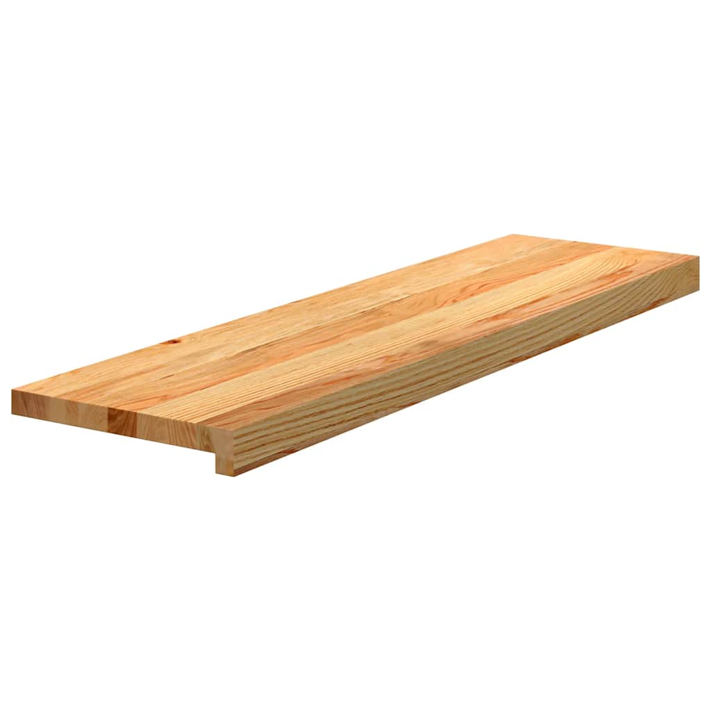 Tapetes de escada 2 pcs 90x25x2 cm carvalho castanho-claro