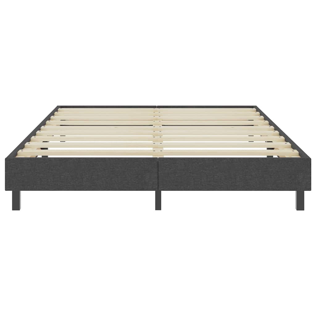 Cama boxspring 160x200 cm tecido cinzento