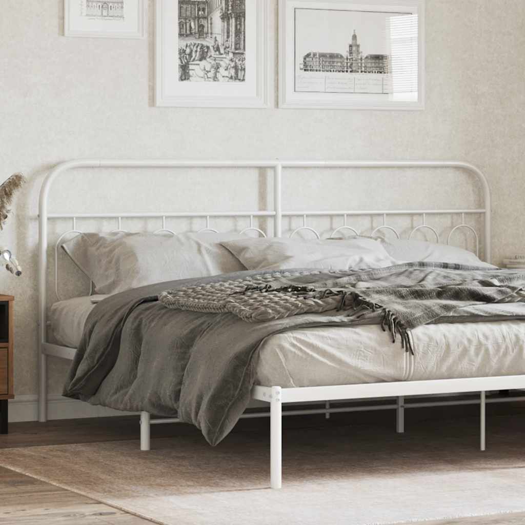 Cabeceira de substituição 200 cm metal branco