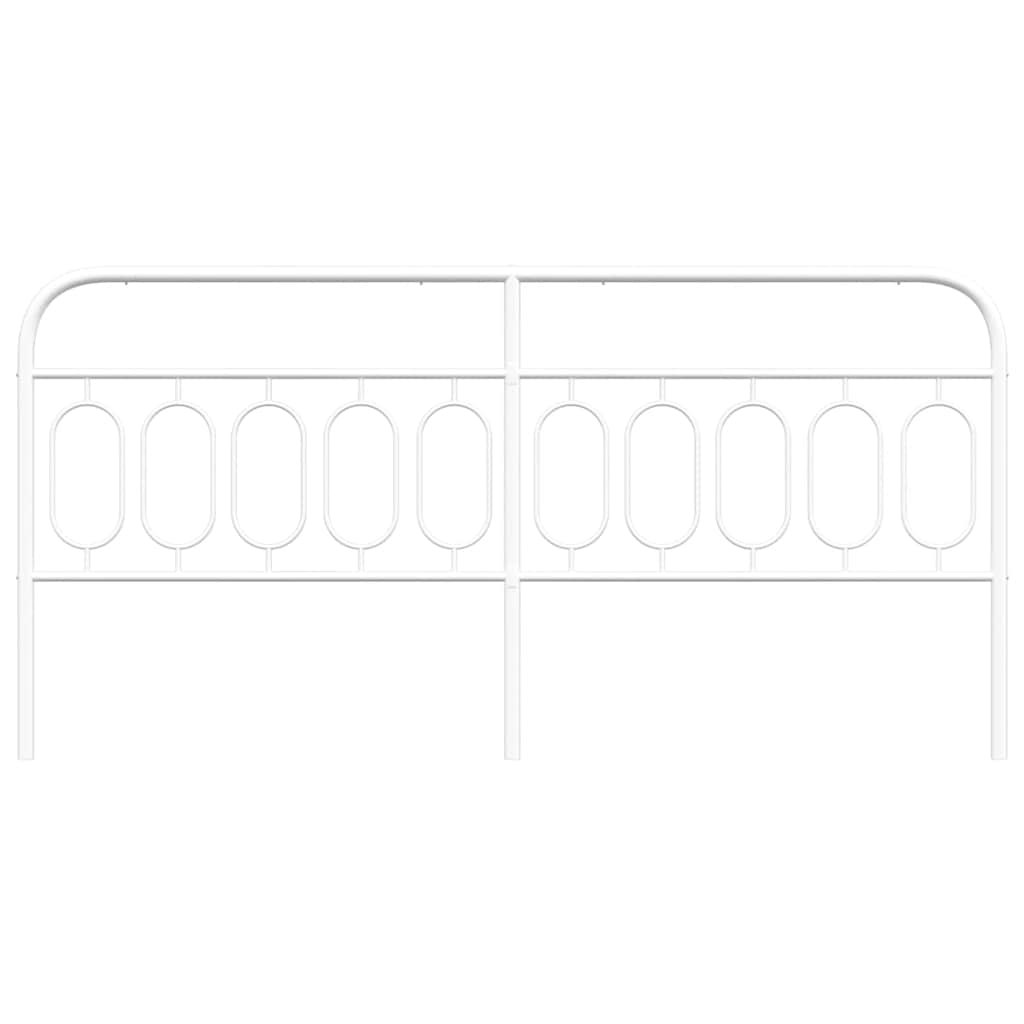 Cabeceira de substituição 200 cm metal branco