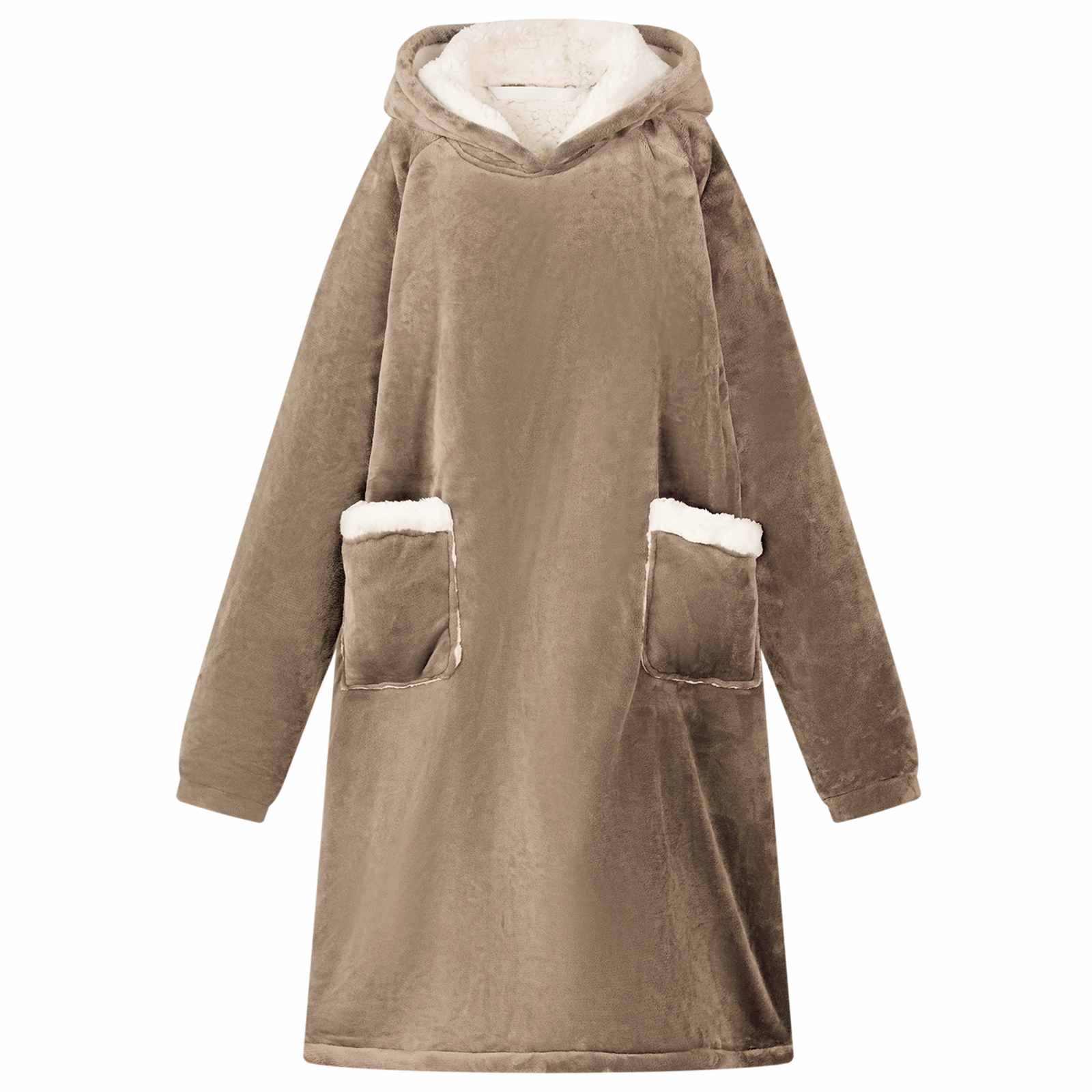 Sweatshirt manta camelo l fleece e flanela