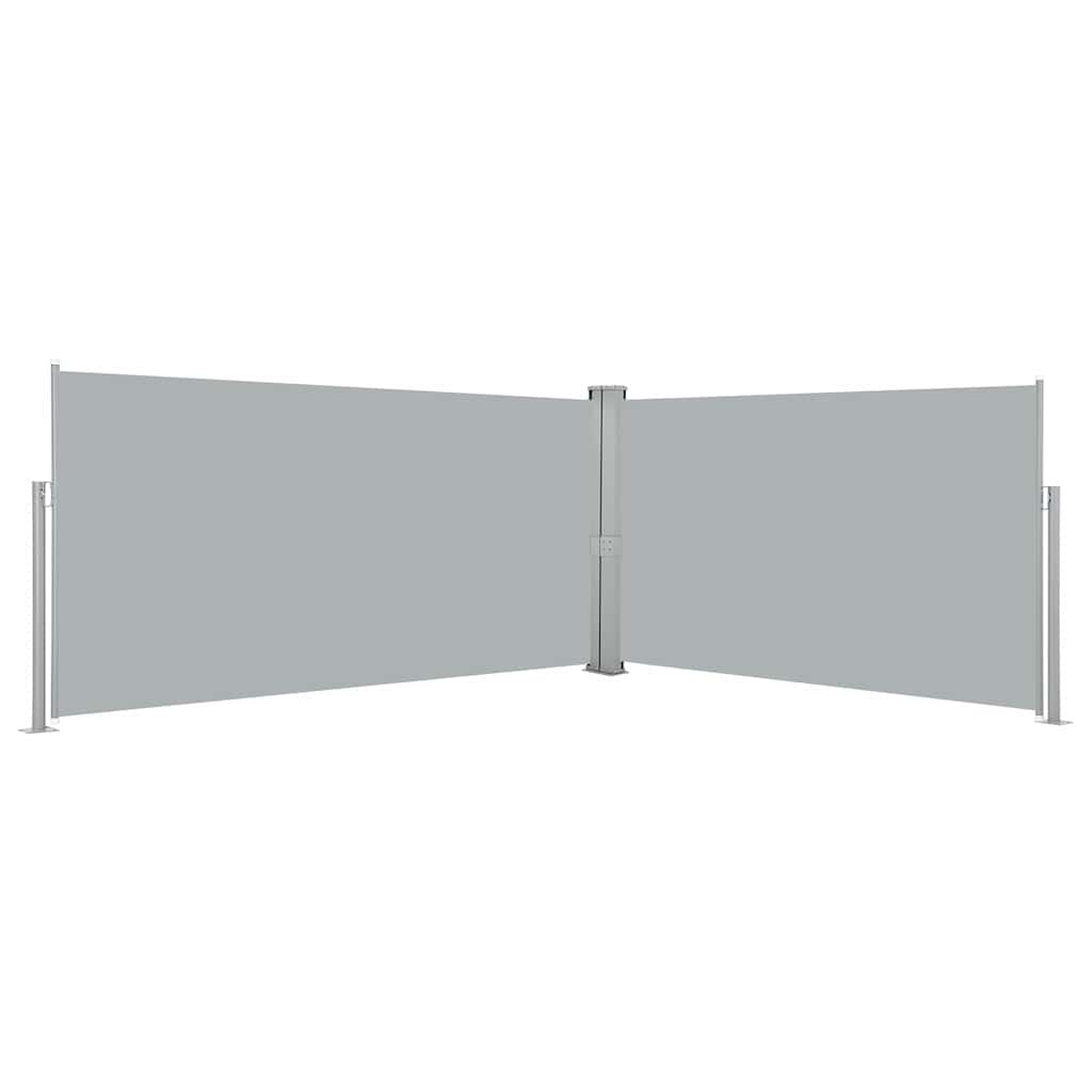 Toldo lateral retrátil, 160 x 600 cm, cinzento