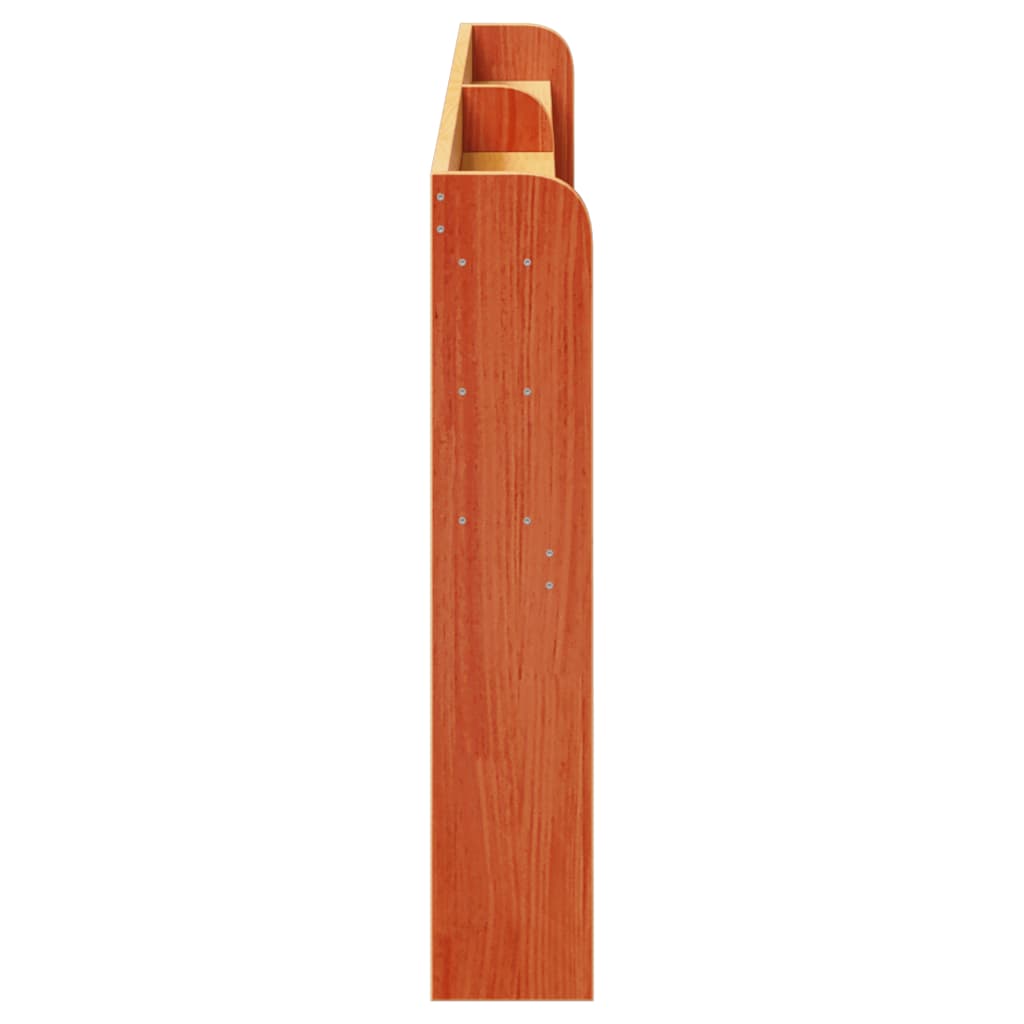 Cabeceira com prateleiras 180 cm pinho maciço castanho-mel