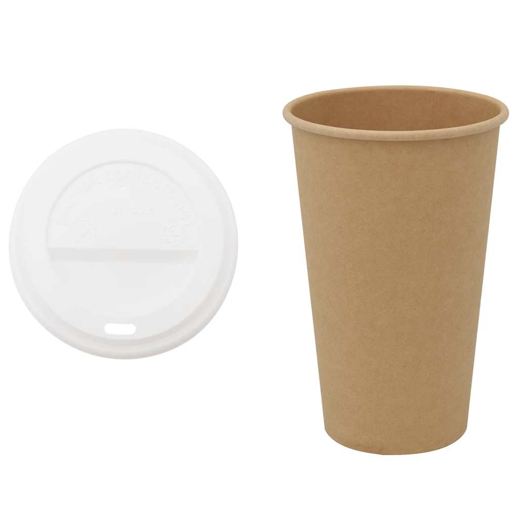 Copos de café de papel com tampas 1000 pcs 16oz 400ml