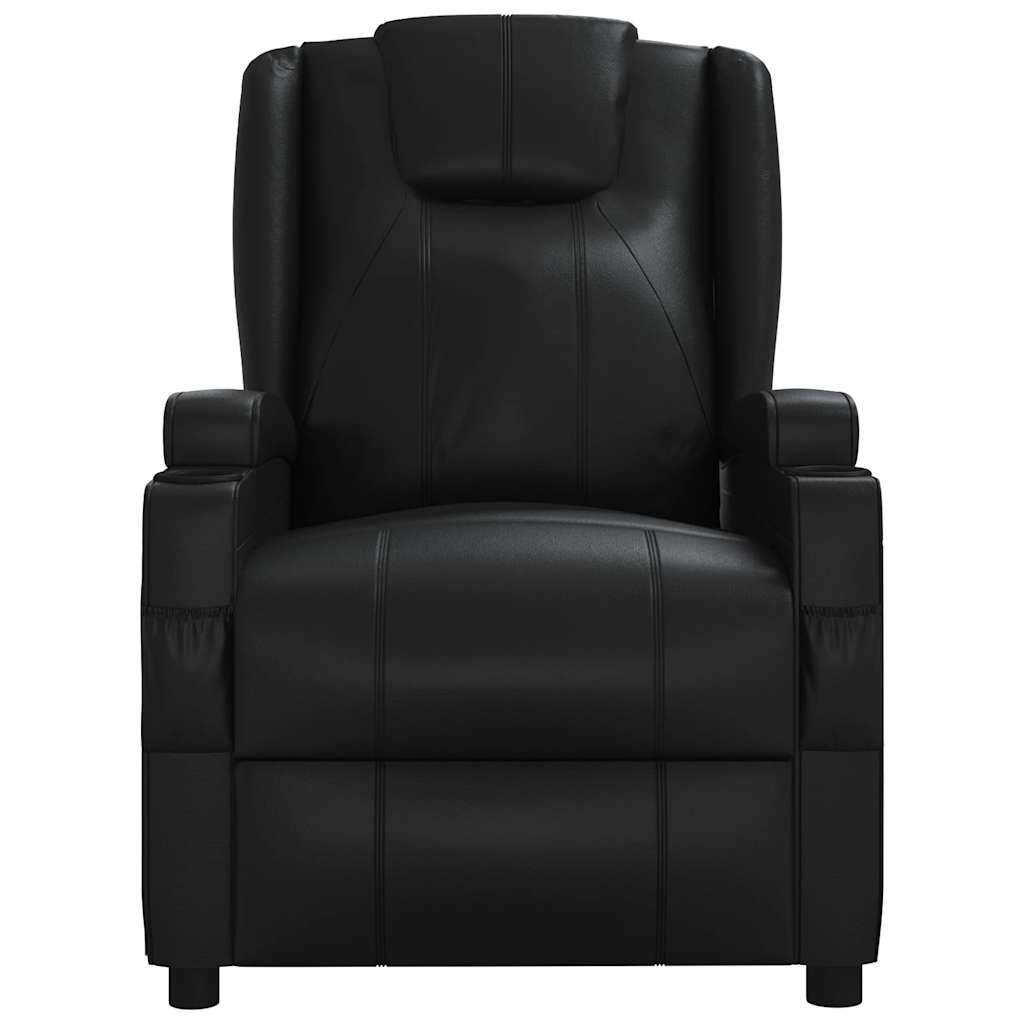 Poltrona de massagens couro artificial preto