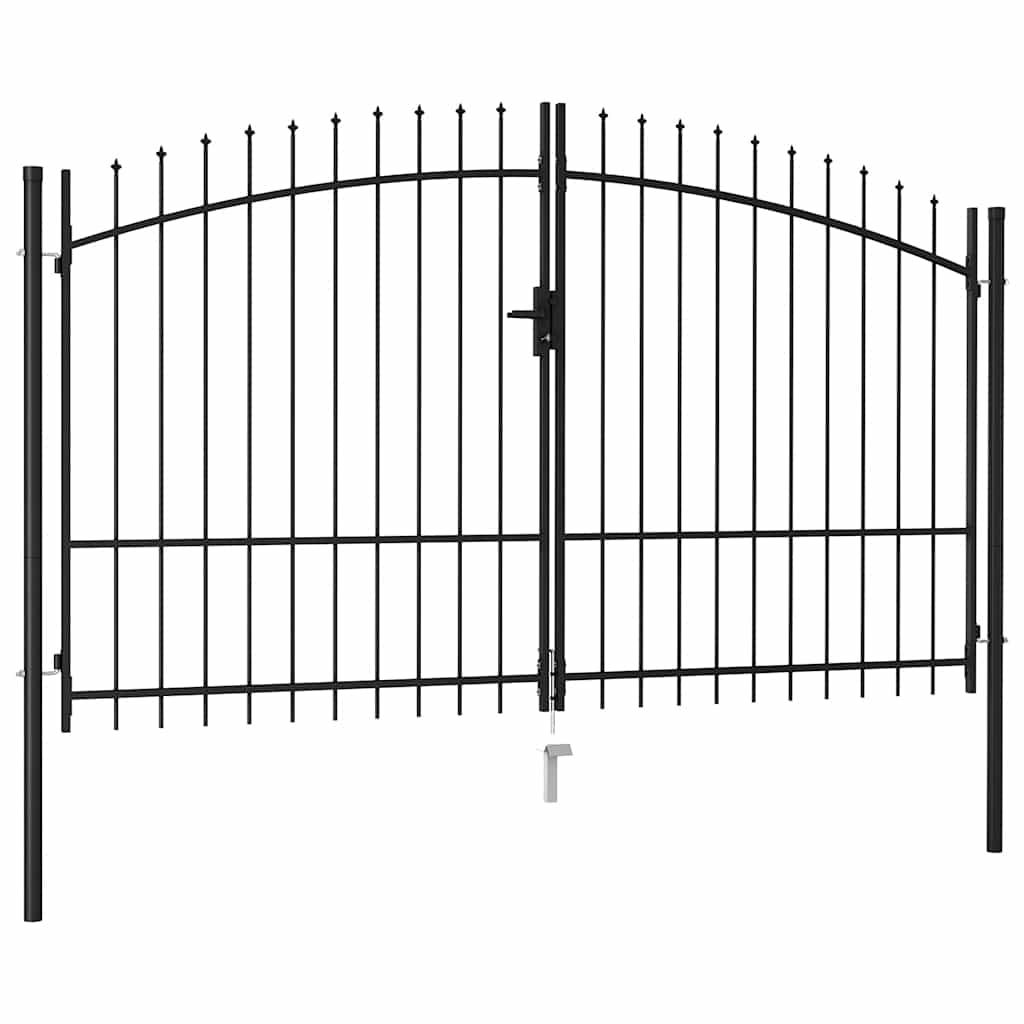 Portão de cerca woerden porta dupla com ponta afiada 299,5x224,5 cm