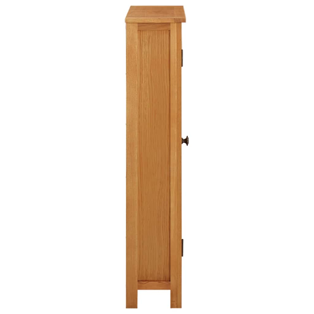 Armário de arrumação 50x22x110 cm madeira de carvalho maciça