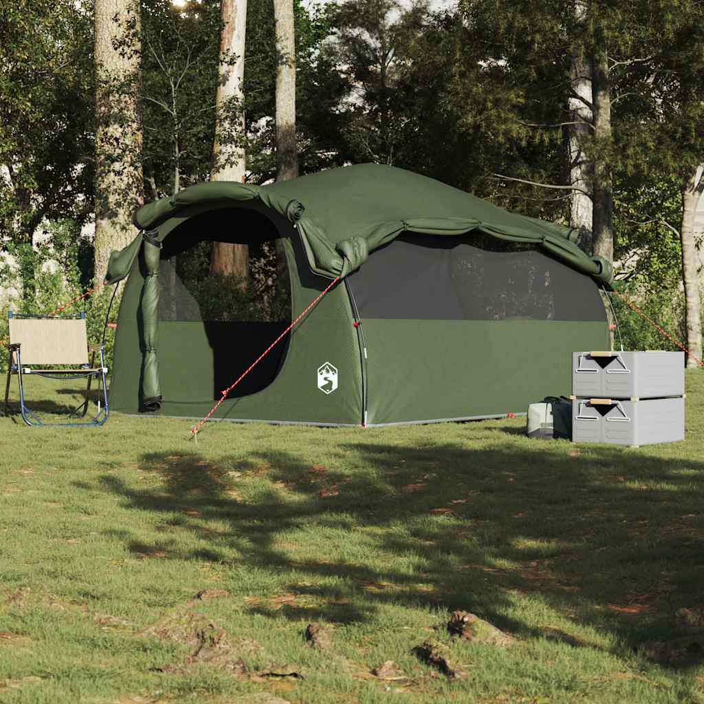 Tenda familiar túnel para 6 pessoas resistente à água verde azeitona