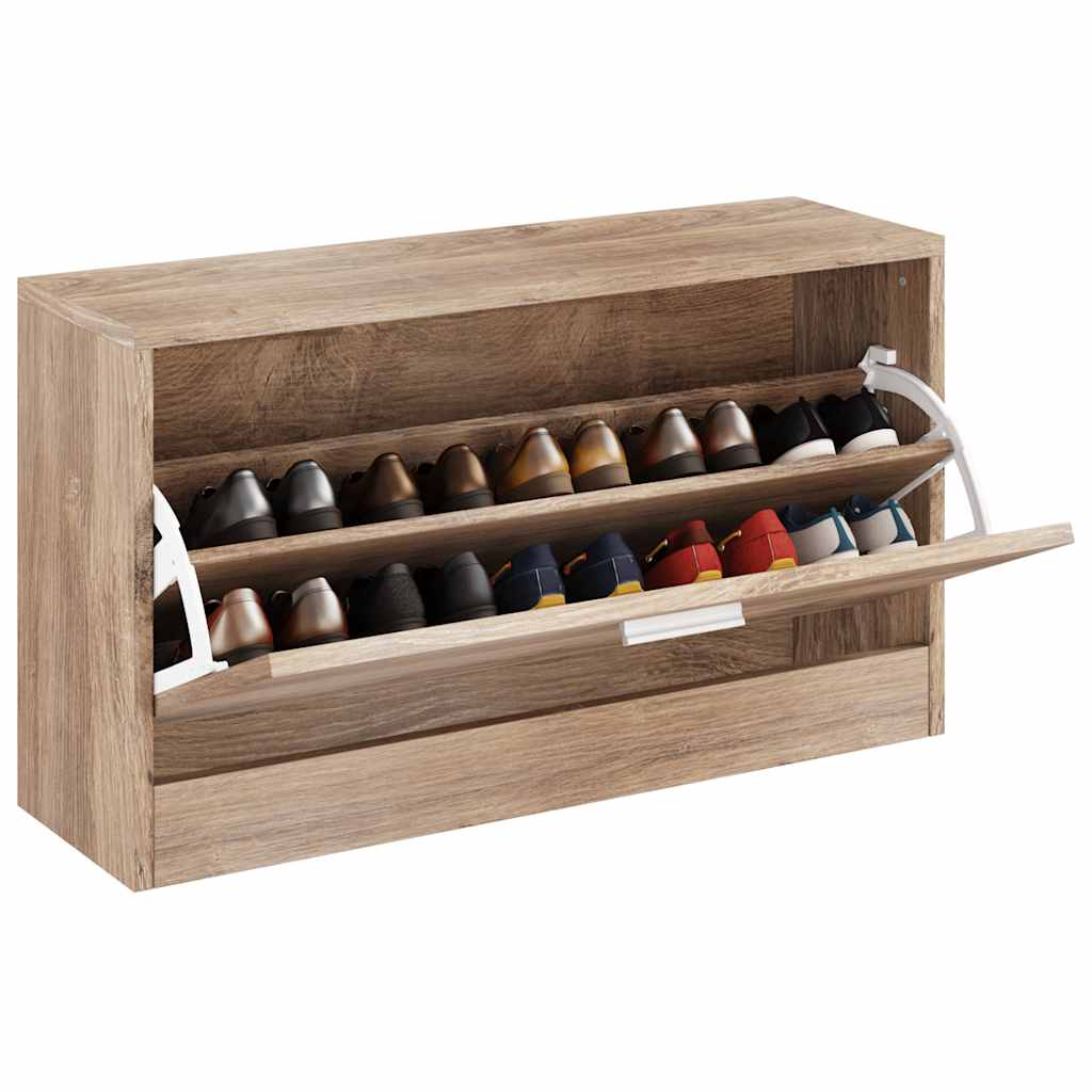 Banco sapateira 80x24x45 cm carvalho