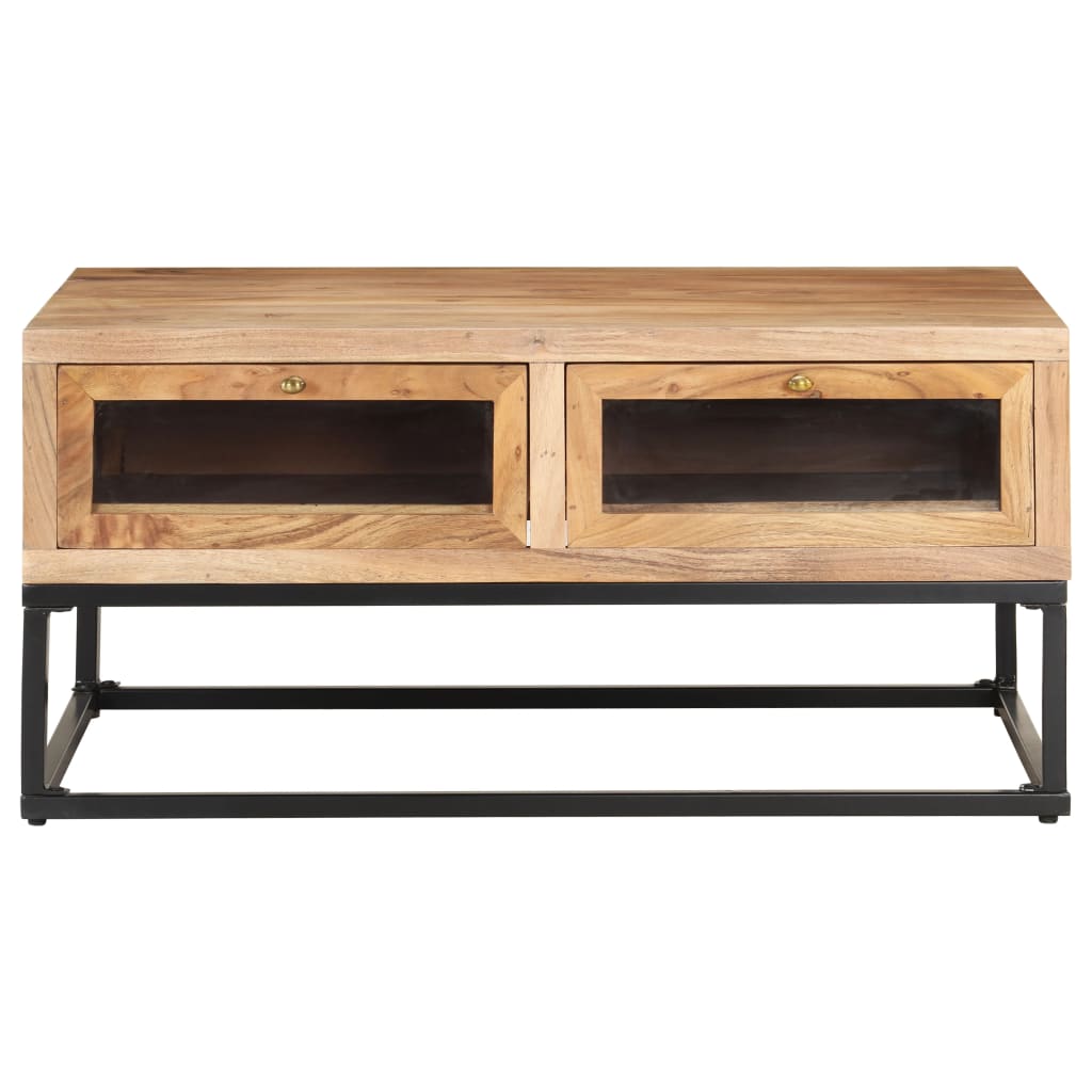 Mesa de centro 90x60x40 cm madeira de acácia maciça