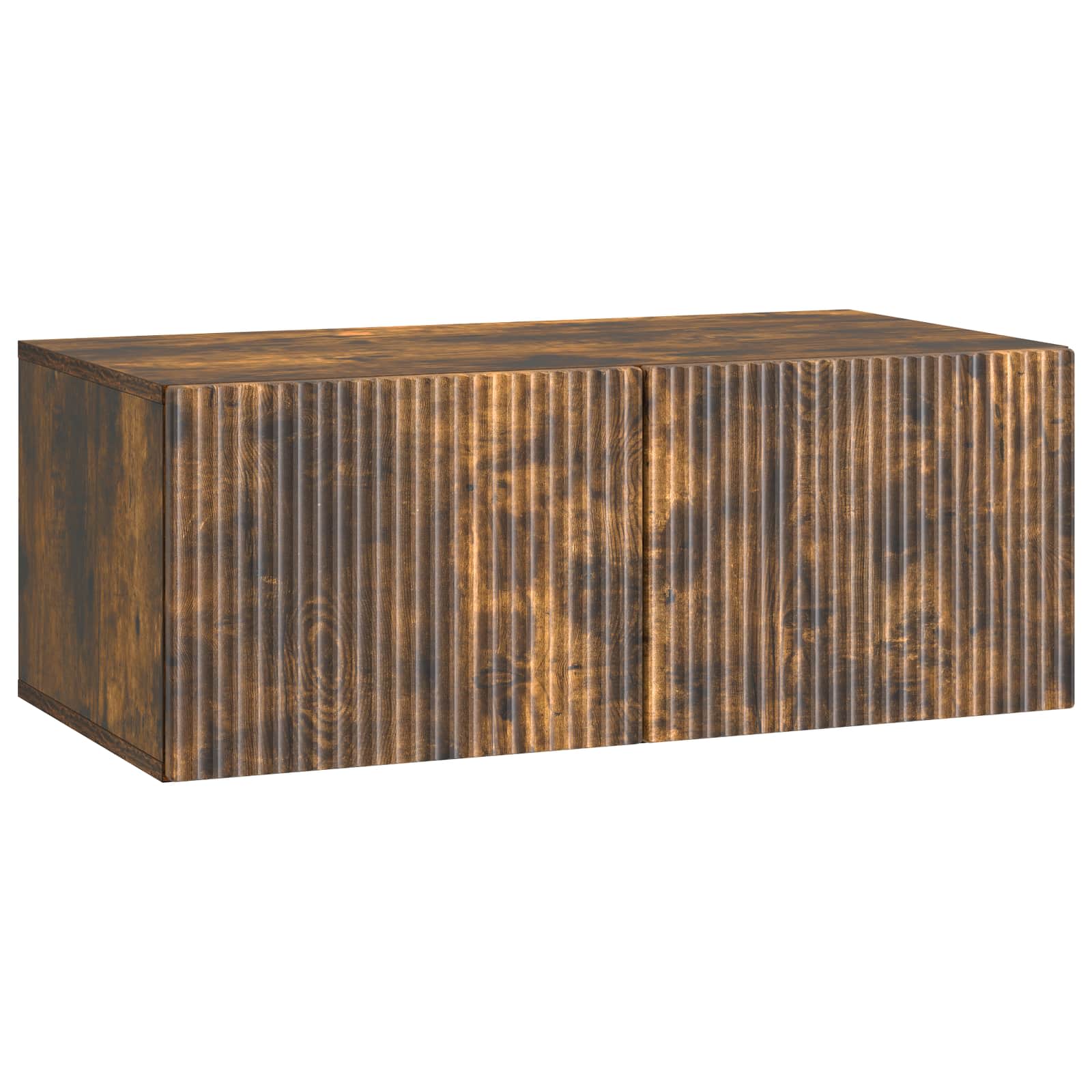 Gabinete de TV de parede carvalho fumado 78,5 x 41 x 30 cm