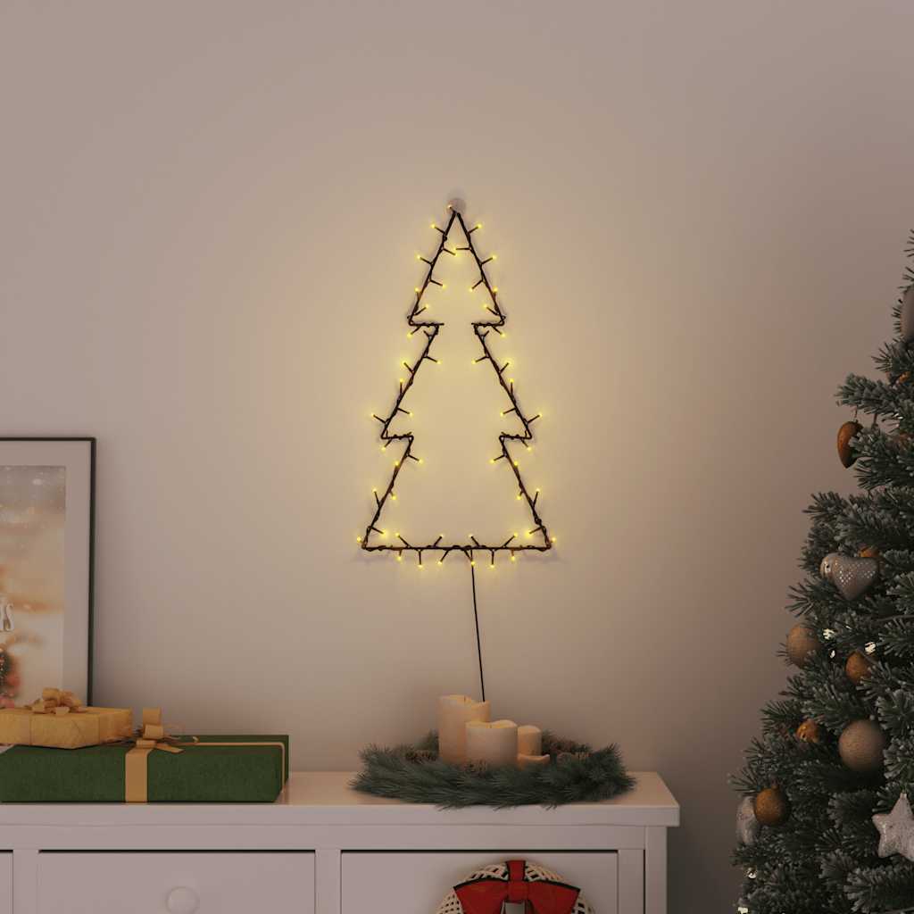 Luzes de natal silhueta da árvore natal 80 leds branco quente