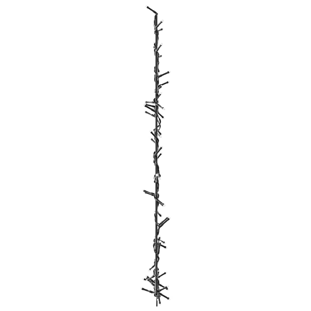 Luzes de natal silhueta da árvore natal 80 leds branco quente