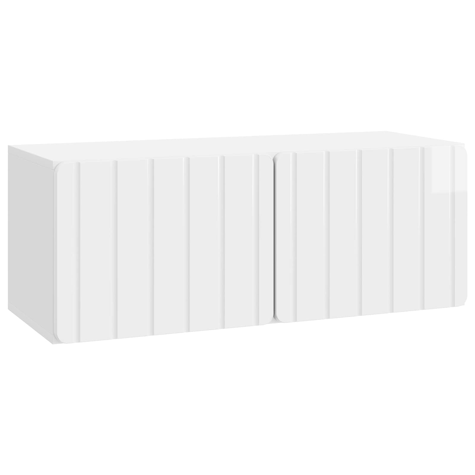Gabinete de TV de parede 78,5 x 31 x 30 cm branco brilhante