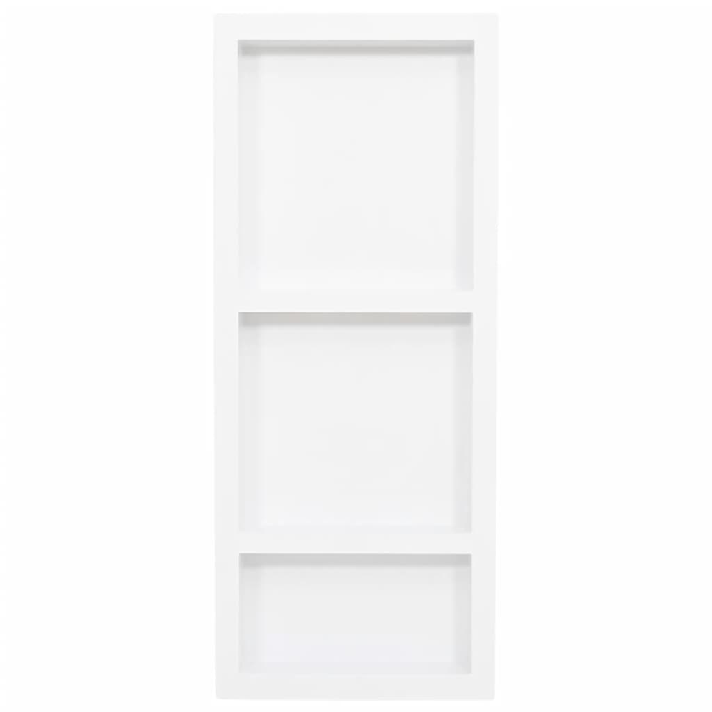 Habitáculo chuveiro c/ 3 compartim. 41x99x9 cm branco brilhante