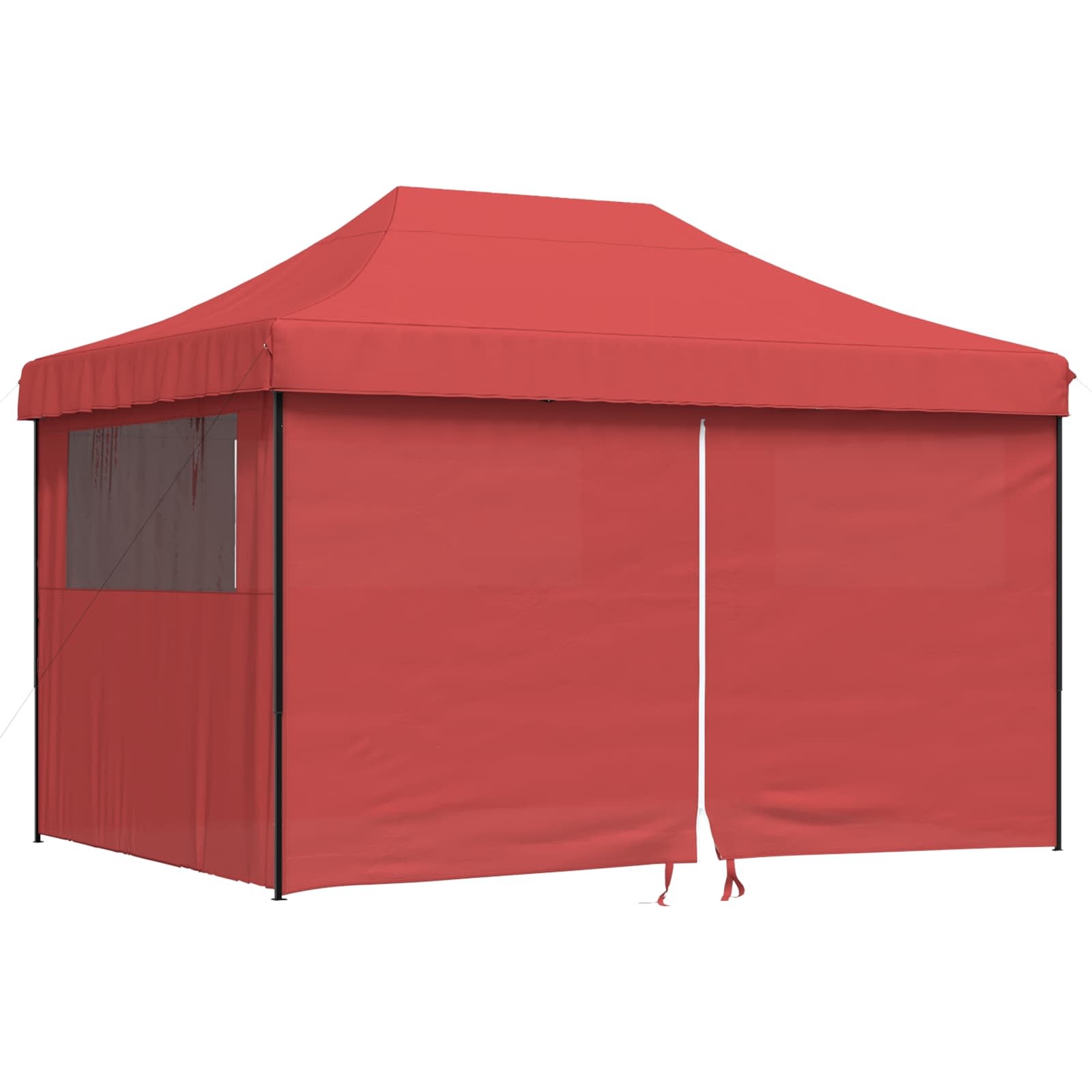 Tenda de festa borgonha 279 x 410 x 315 cm tecido oxford