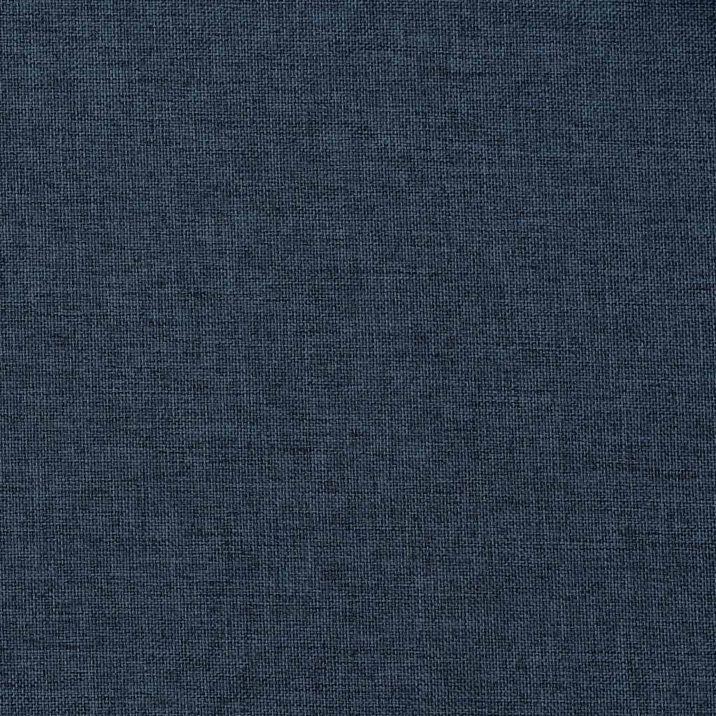 Cortinas opacas aspeto linho com ganchos 2 pcs 140x225 cm azul