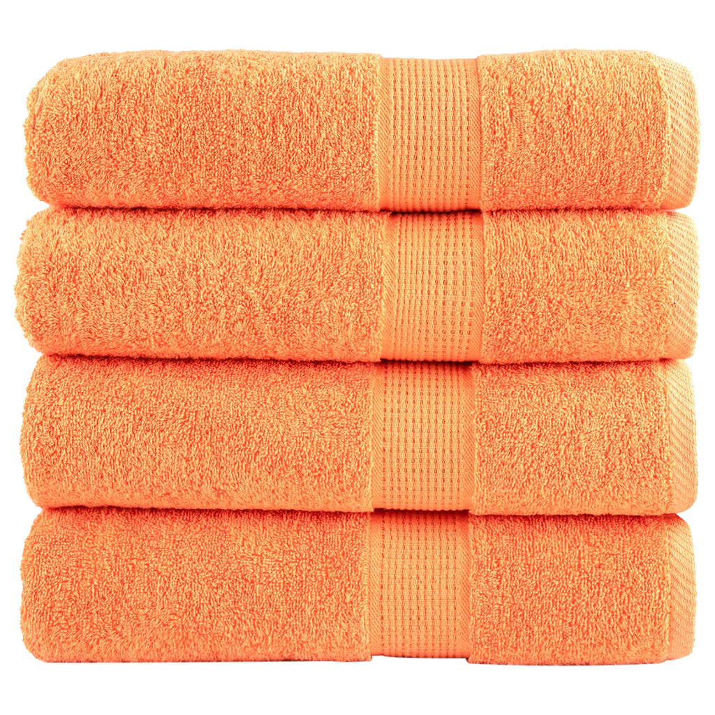 Toalhas de banho premium solund 4 pcs 100x150 cm 600 gsm verde