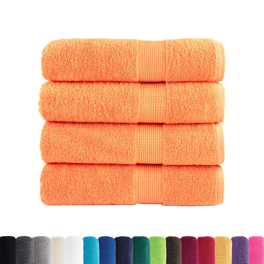 Toalhas de banho premium solund 4 pcs 100x150 cm 600 gsm verde