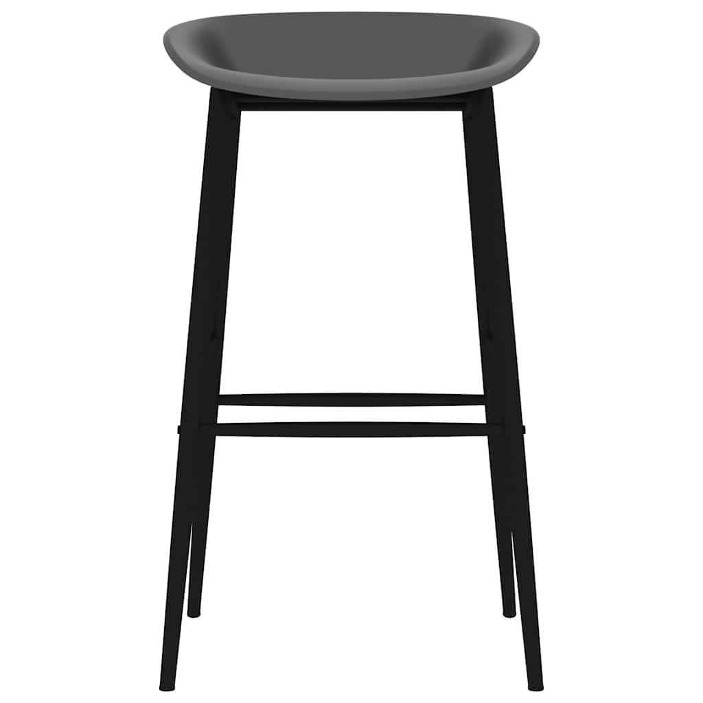Cadeiras de bar 4 pcs cinzento