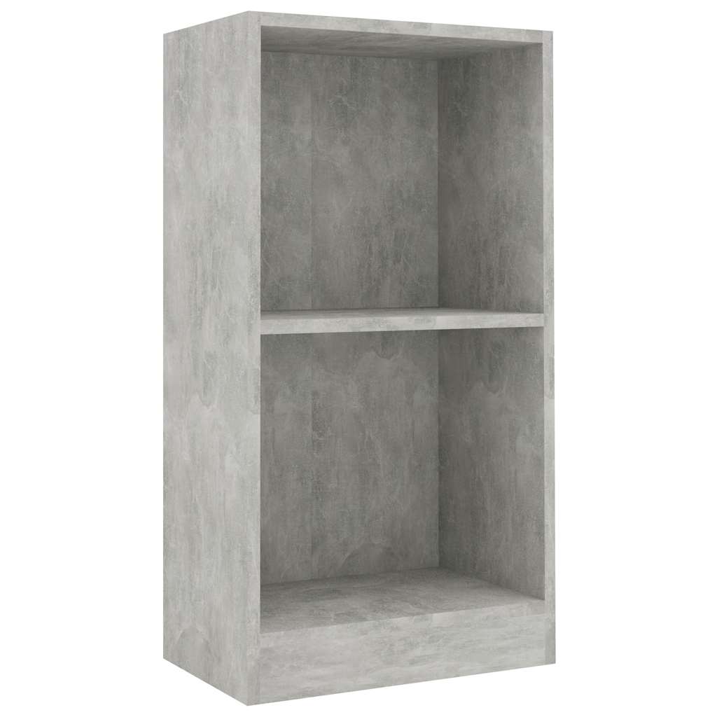 Estante 40x24x75 cm derivados de madeira cinzento cimento
