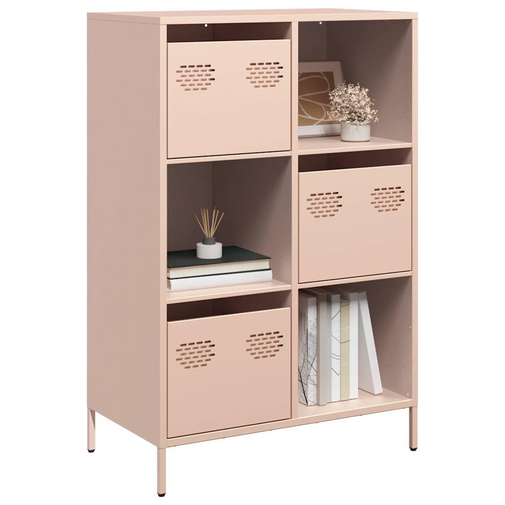 Móvel alto 68x39x103,5 cm aço rosa