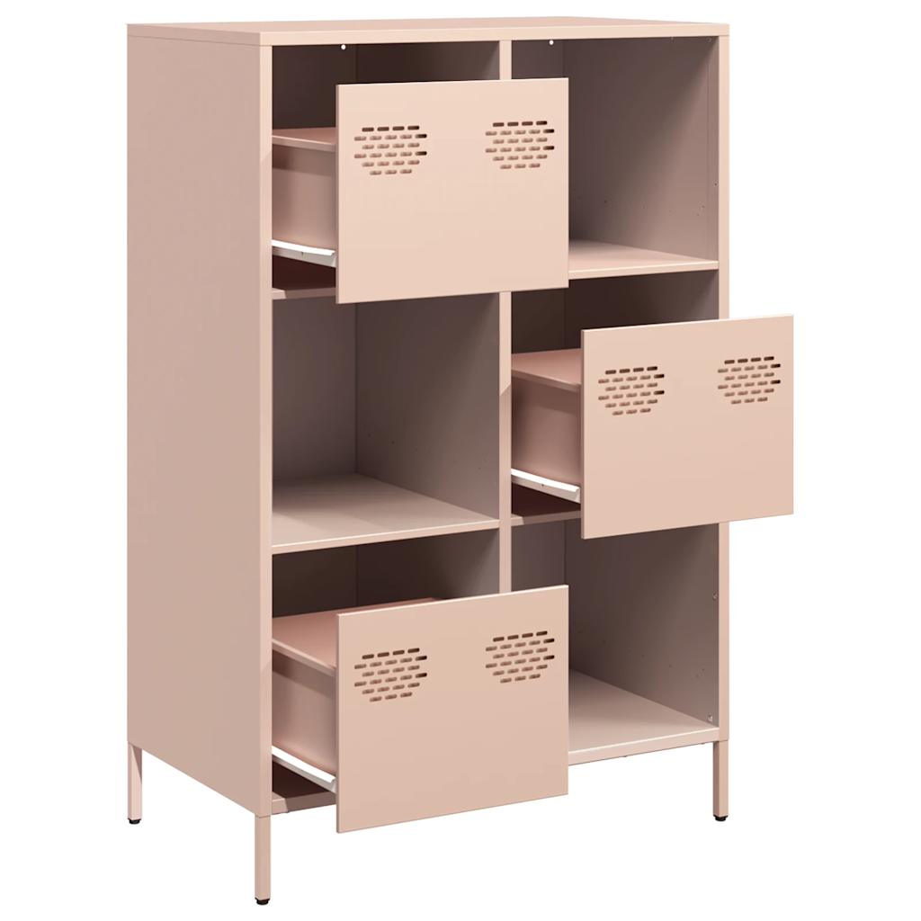 Móvel alto 68x39x103,5 cm aço rosa