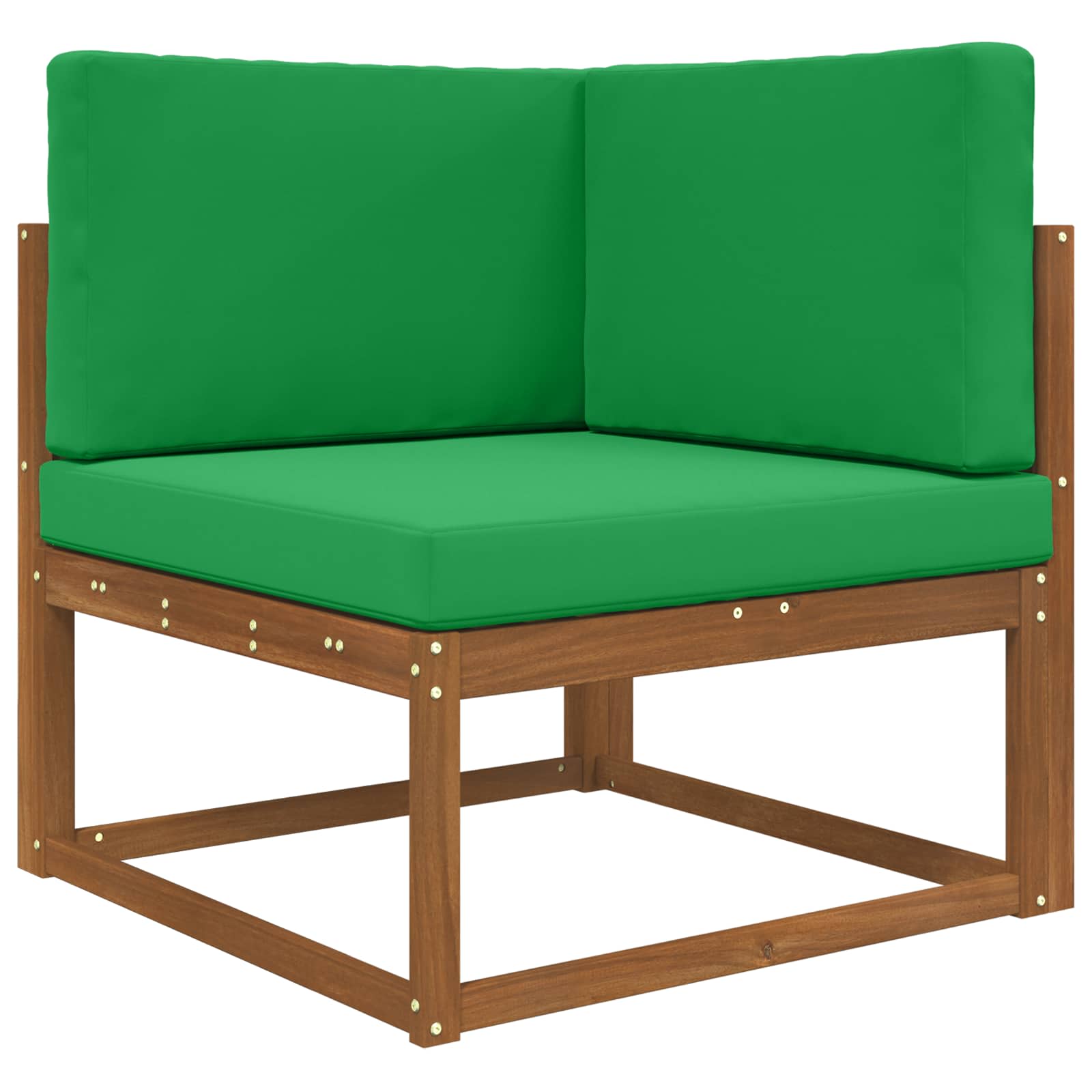 Almofada para sofá externo poliéster verde 80 x 80 x 8 cm