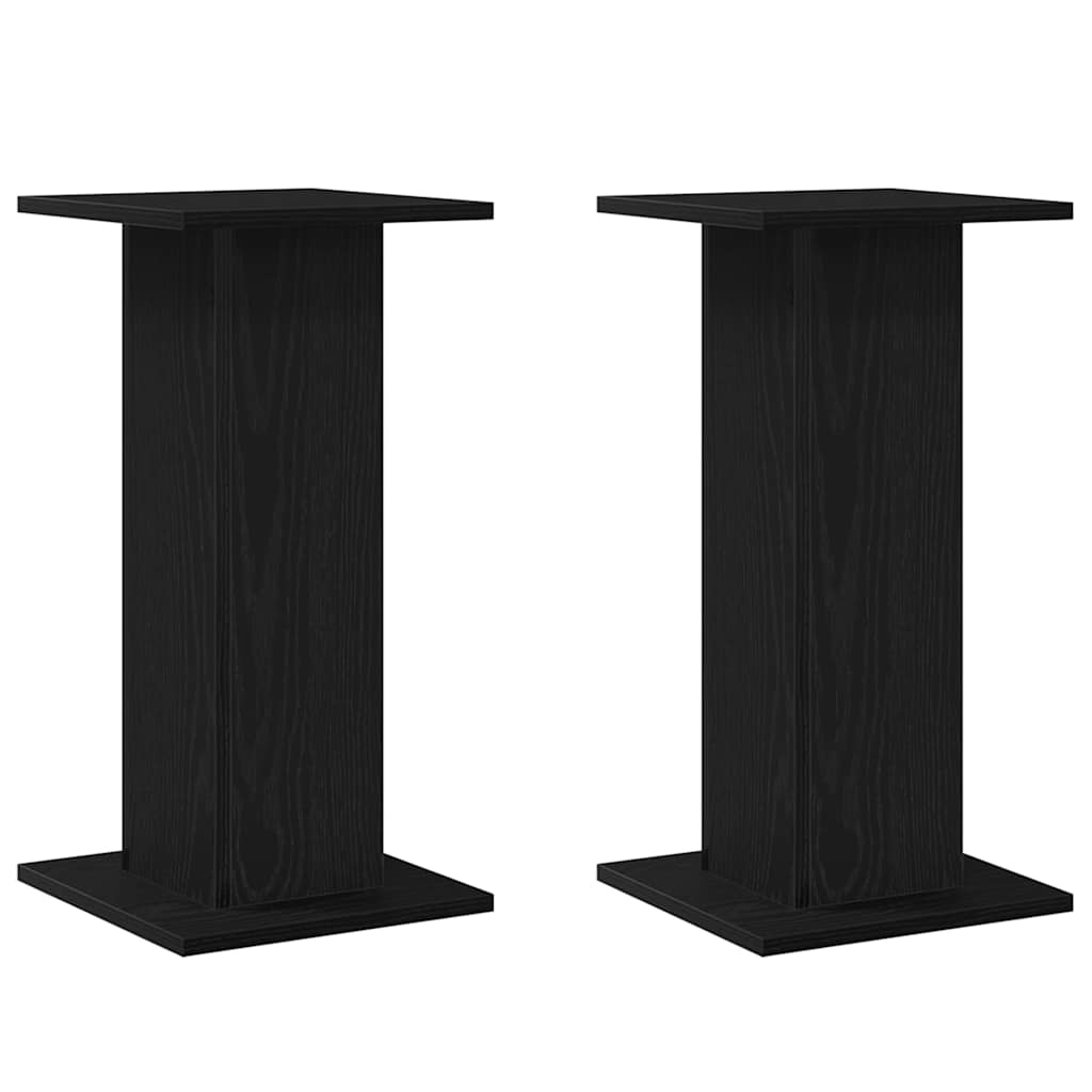 Suportes para caixas de som 2 unid. carvalho preto