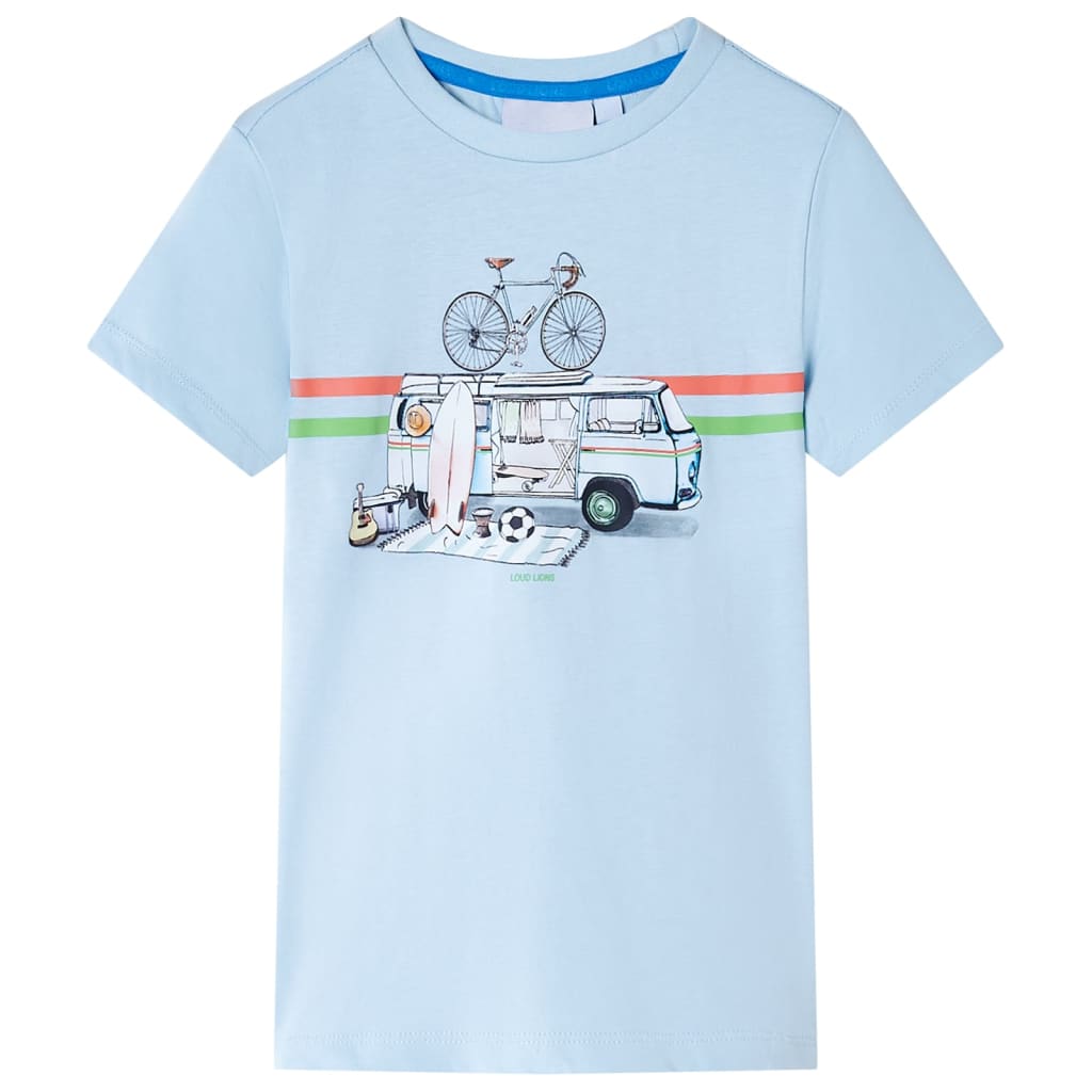 T-shirt para criança azul 128