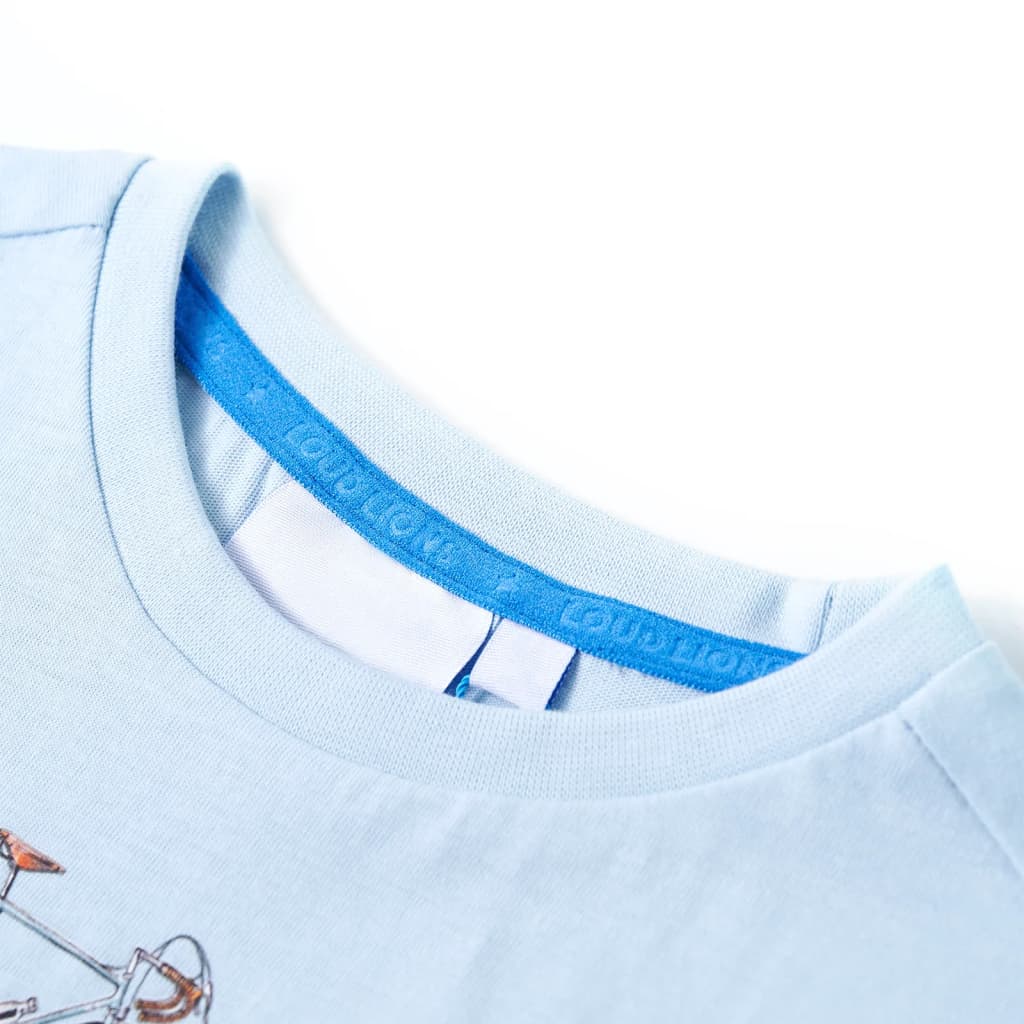 T-shirt para criança azul 128