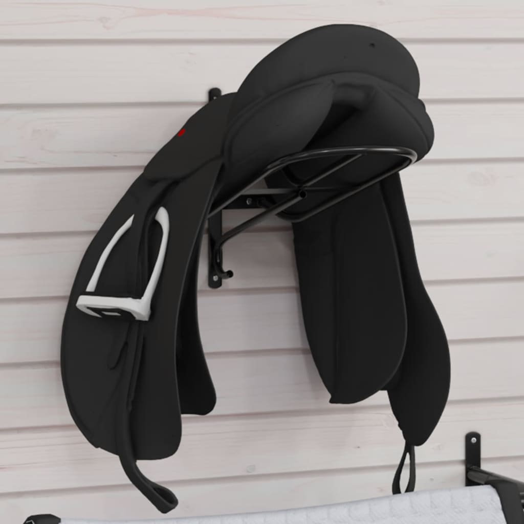 Suporte para selas de parede ferro preto