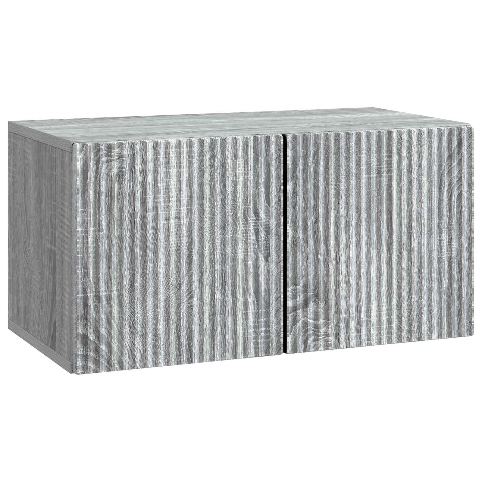 Gabinete de TV de parede sonoma cinzento 59,5 x 31 x 30 cm