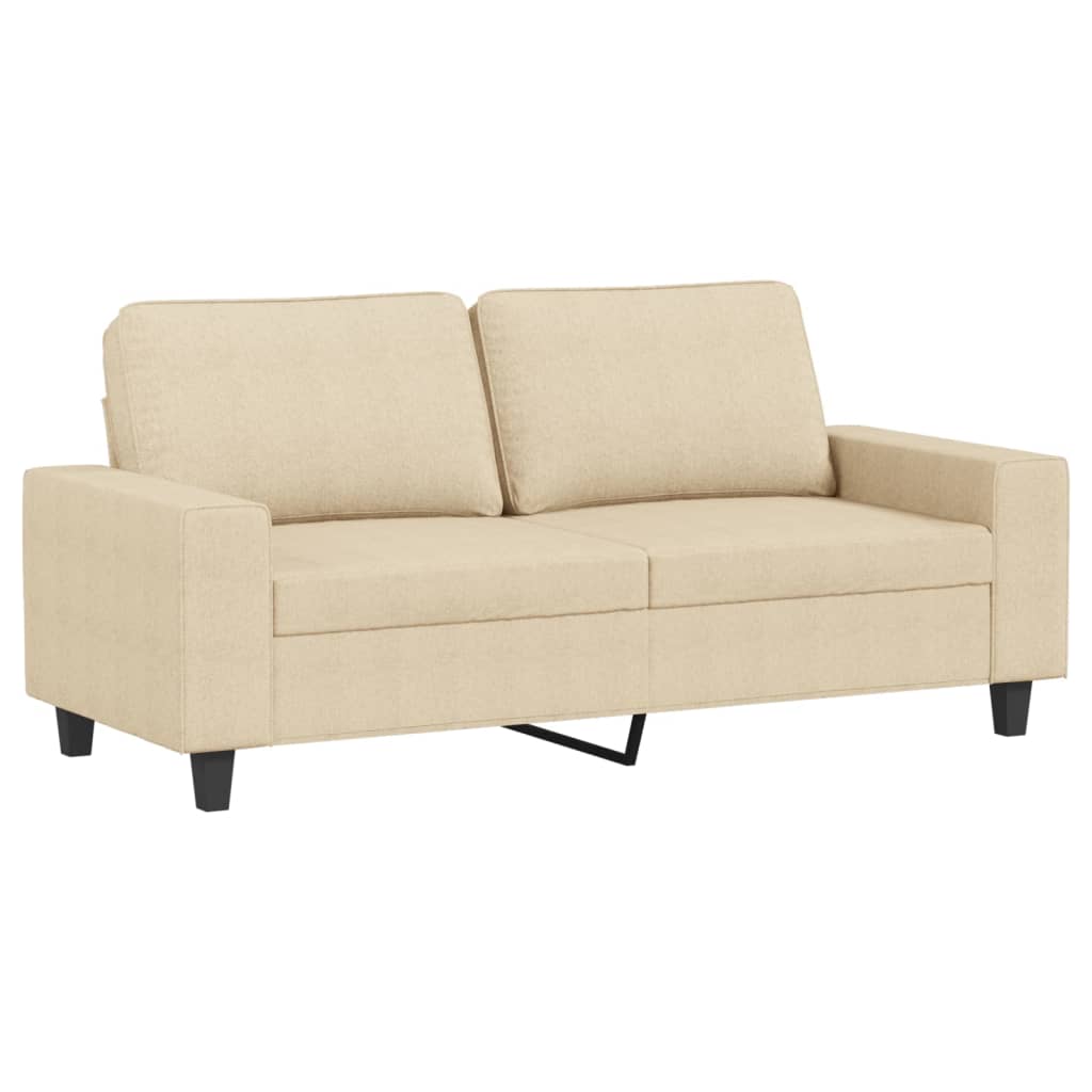 3 Pcs conjunto de sofás tecido cor creme